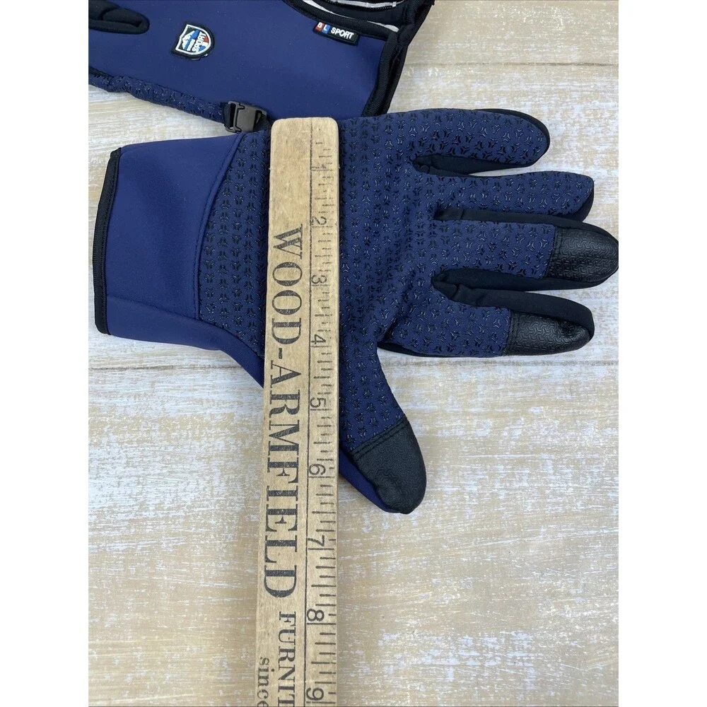 Outdoor Insulated Windproof Waterproof BL Sports Blue Gloves Touchscreen